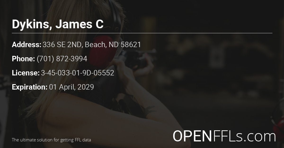 FFL Dykins, James C 3-45-033-01-9D-05552 info card