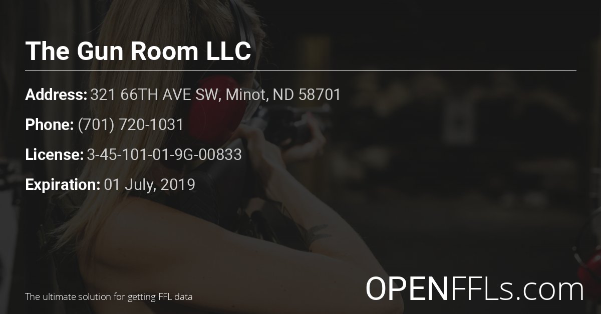 FFL The Gun Room LLC 3-45-101-01-9G-00833 info card